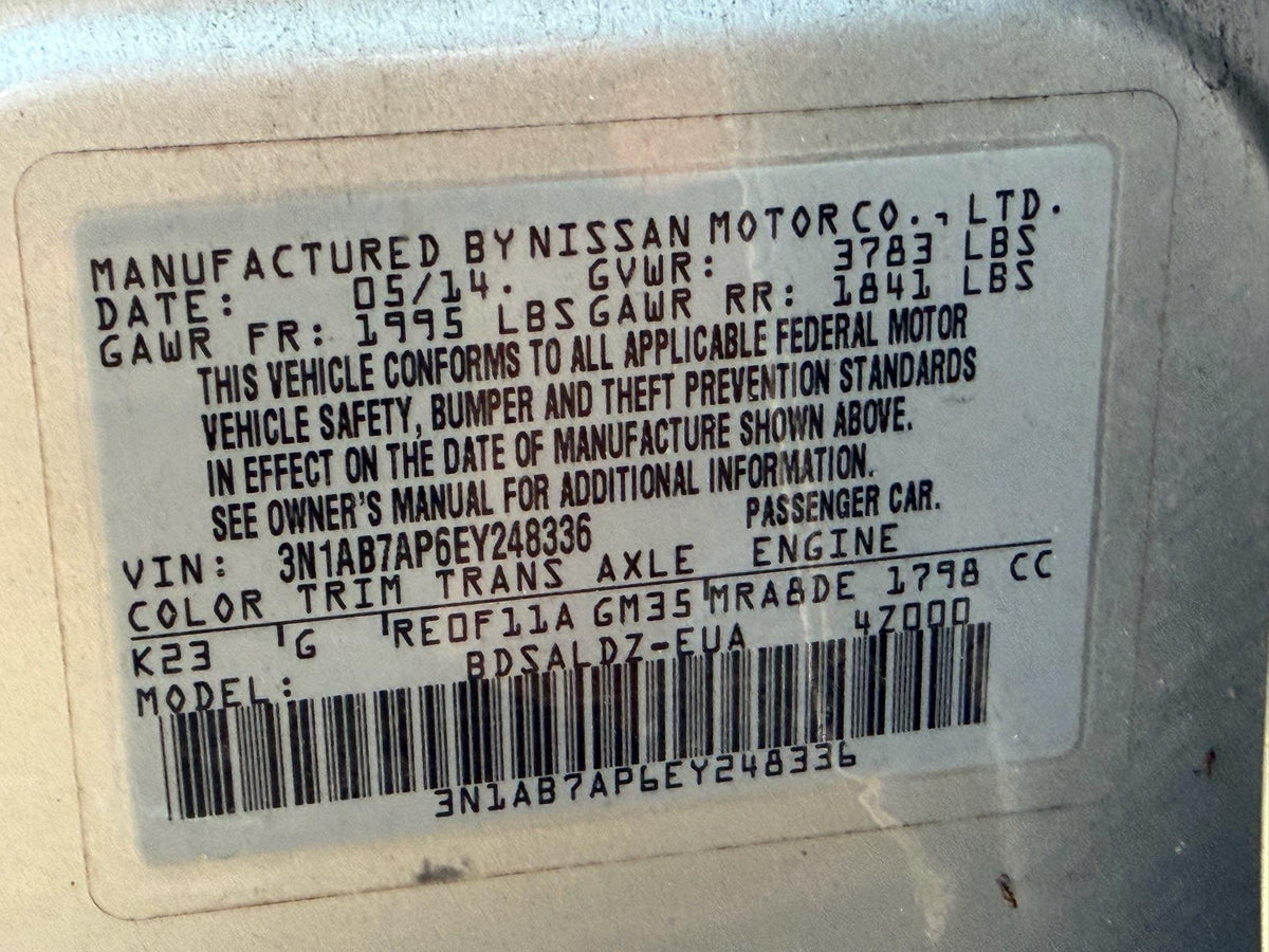 2014 Nissan Sentra (Silver) - TITLE