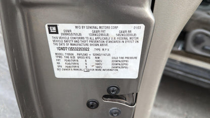 2003 Chevrolet TrailBlazer (Champagne) - COURT ORDER