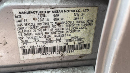 2006 Nissan Altima (Silver) - TITLE
