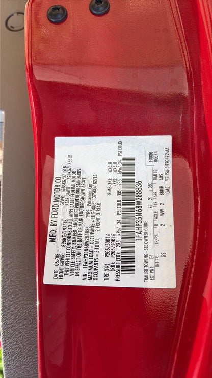 2008 Ford Focus (Red) - TITLE