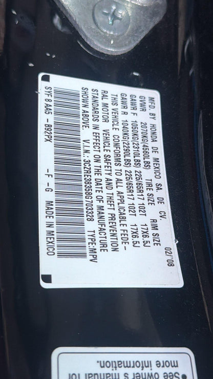 2008 Honda CR-V (Black) - TITLE