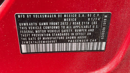 2014 Volkswagen Jetta (Red) - LT-265